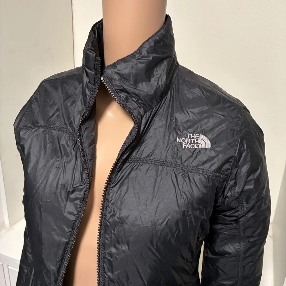 The North Face Womens Black Lightweight Puffer Jacket Full Zip Small NF0A3Y1J